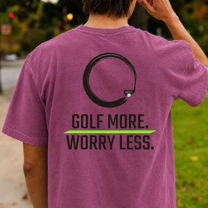 Golf More Worry Less Zen Circle