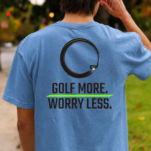 Golf More Worry Less Zen Circle