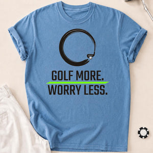 Golf More Worry Less Zen Circle