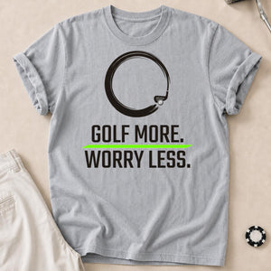 Golf More Worry Less Zen Circle