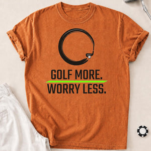 Golf More Worry Less Zen Circle