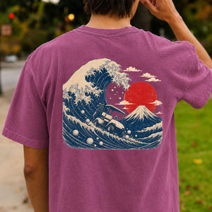 Great Wave Off Kanagawa Golf Cart Tee