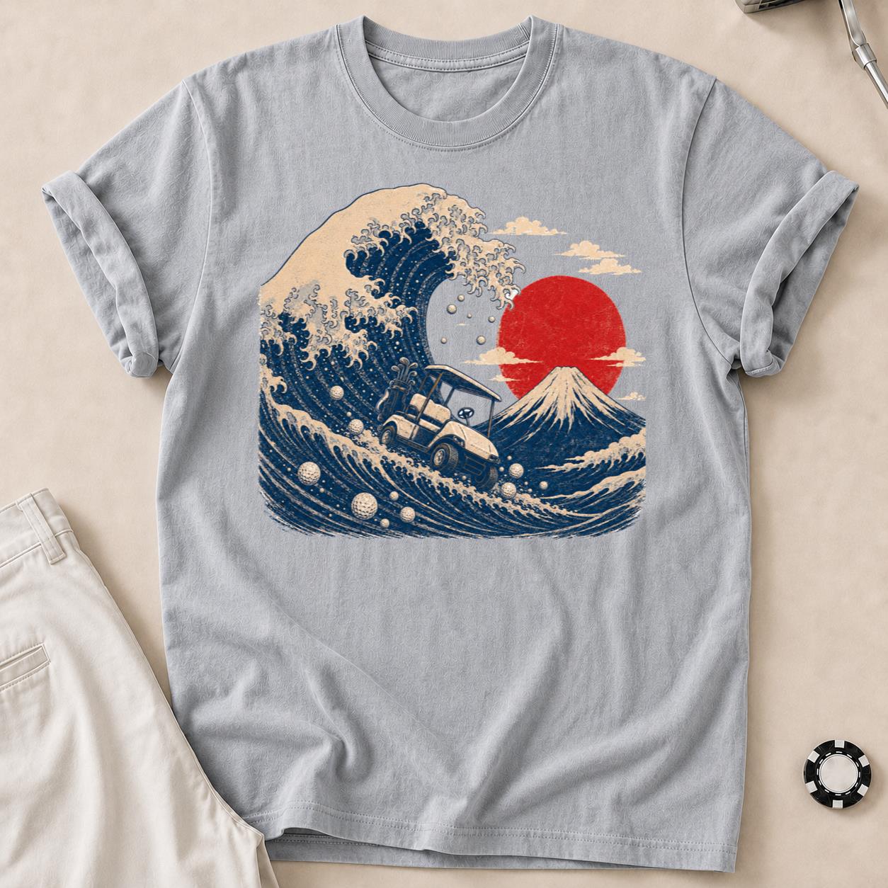 Great Wave Off Kanagawa Golf Cart Tee