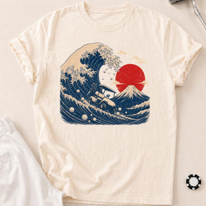Great Wave Off Kanagawa Golf Cart Tee