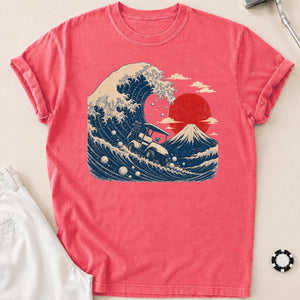 Great Wave Off Kanagawa Golf Cart Tee