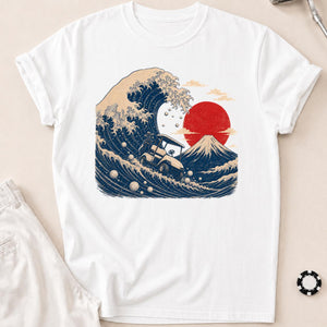 Great Wave Off Kanagawa Golf Cart Tee