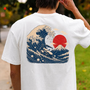 Great Wave Off Kanagawa Golf Cart Tee
