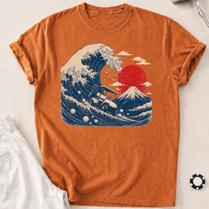 Great Wave Off Kanagawa Golf Cart Tee
