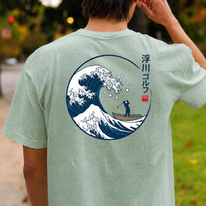 Great Wave Off Kanagawa Golf Par Golf Tee