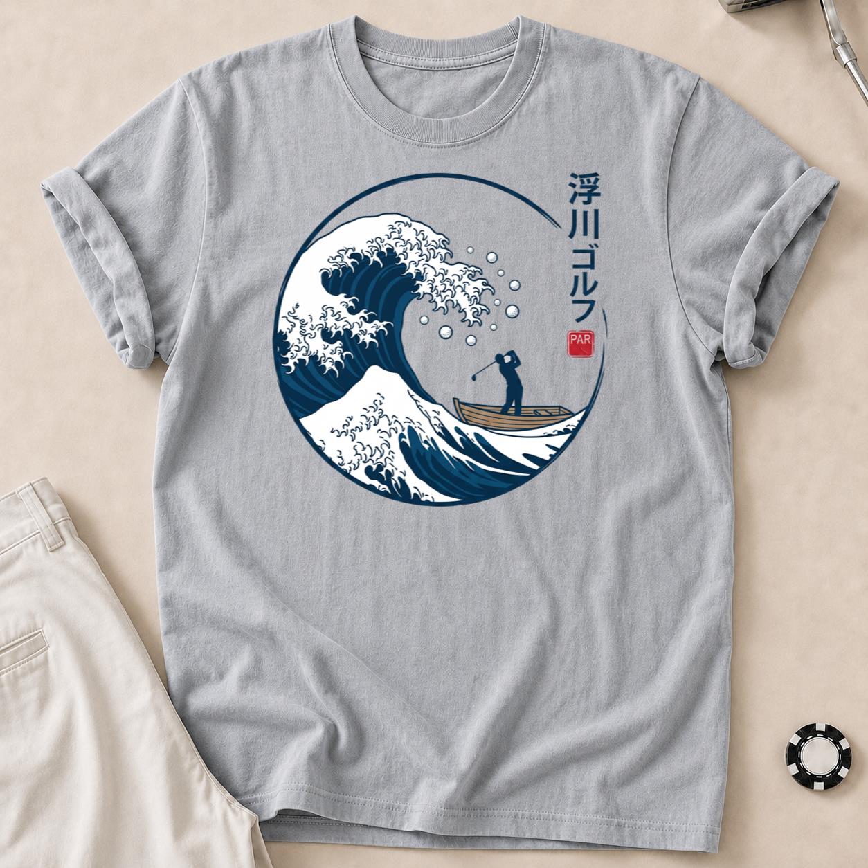 Great Wave Off Kanagawa Golf Par Golf Tee