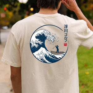 Great Wave Off Kanagawa Golf Par Golf Tee