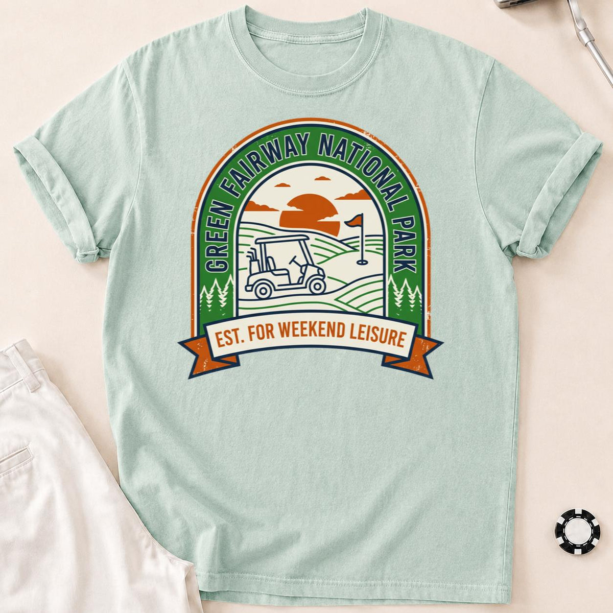 Green Fairway National Park Golf Tee