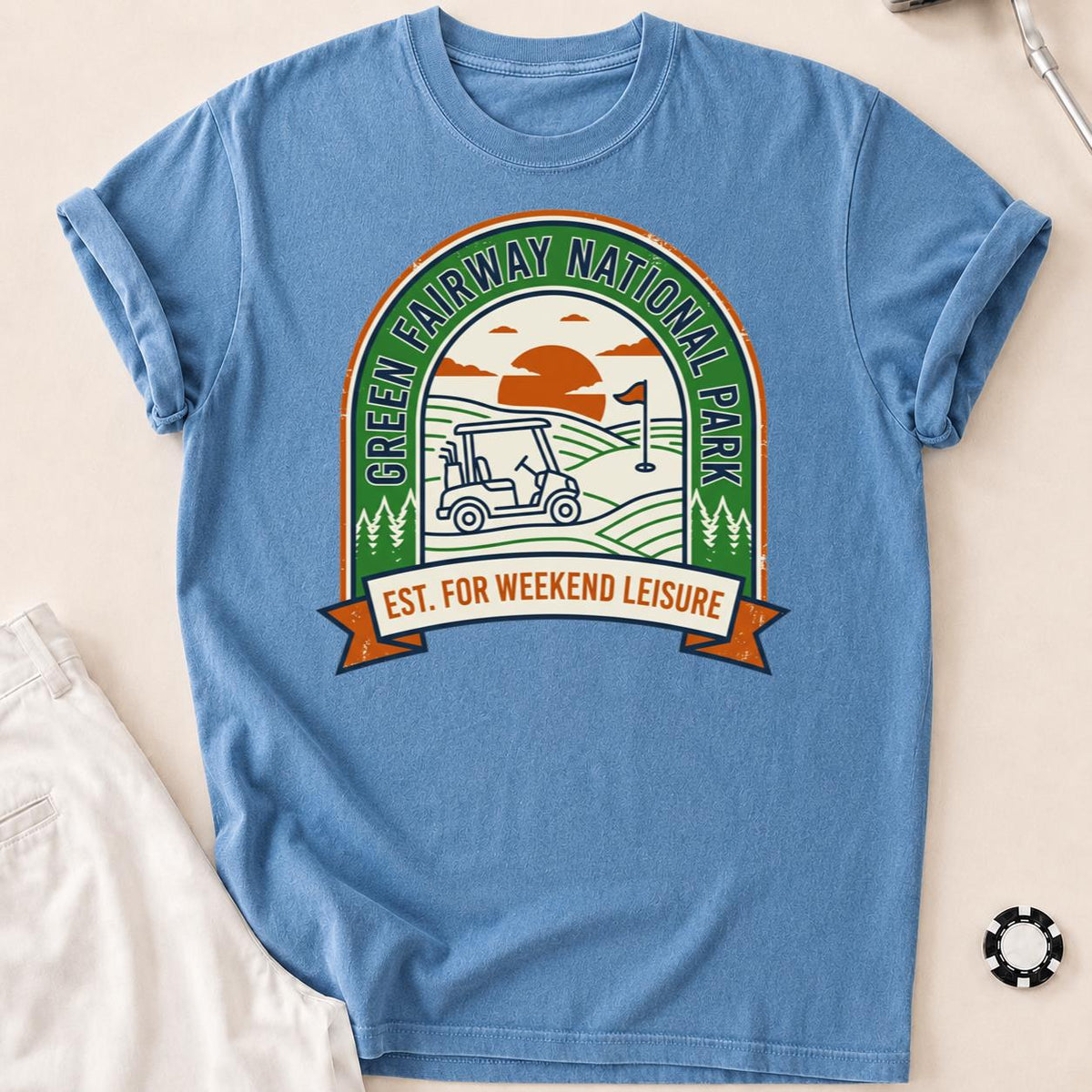 Green Fairway National Park Golf Tee