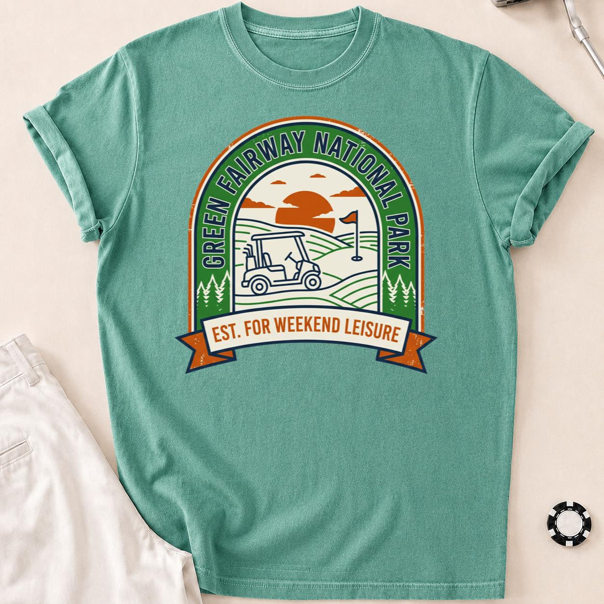 Green Fairway National Park Golf Tee