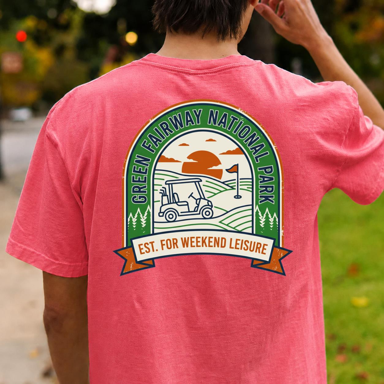 Green Fairway National Park Golf Tee