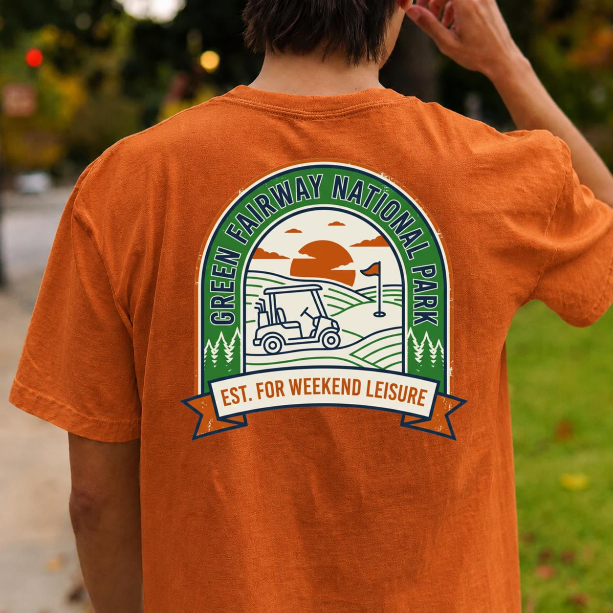 Green Fairway National Park Golf Tee