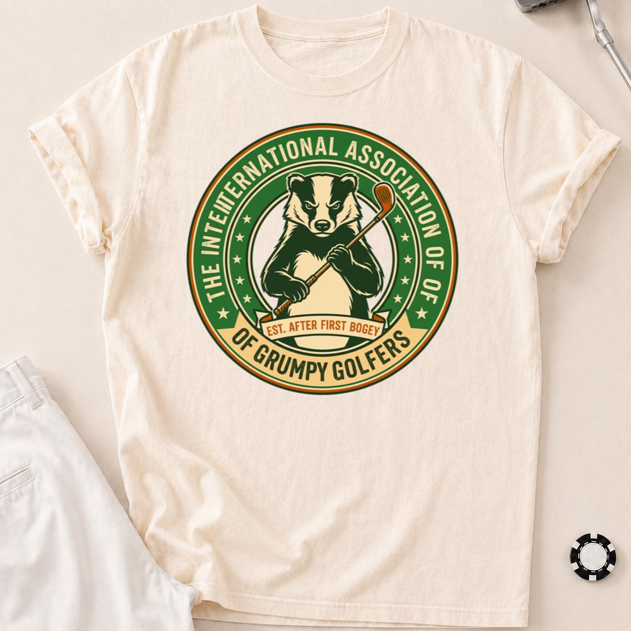 Grumpy Golfers Badger Badge