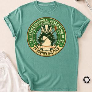 Grumpy Golfers Badger Badge