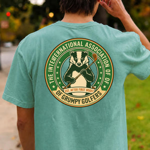 Grumpy Golfers Badger Badge