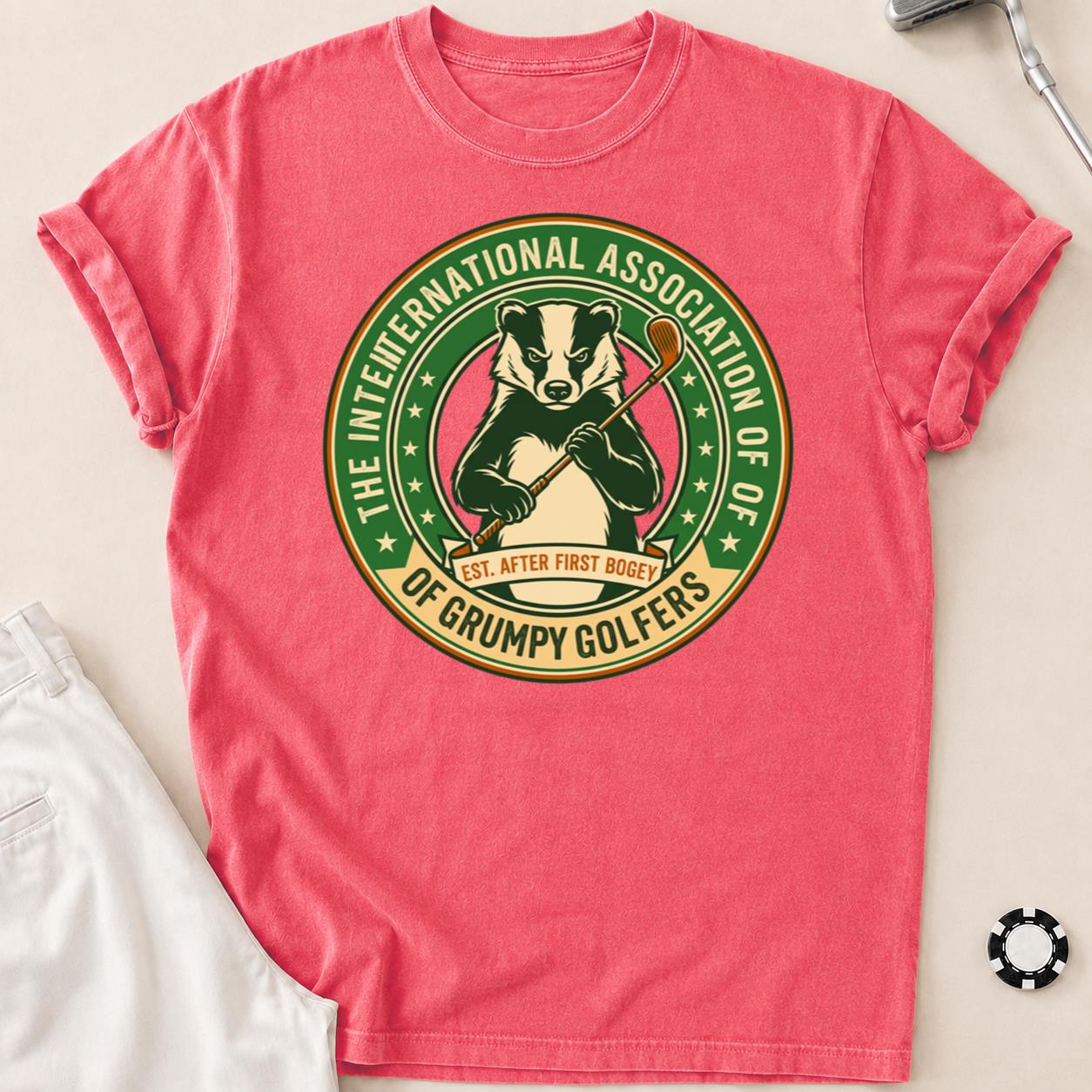 Grumpy Golfers Badger Badge
