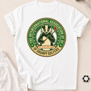 Grumpy Golfers Badger Badge