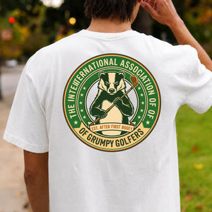 Grumpy Golfers Badger Badge
