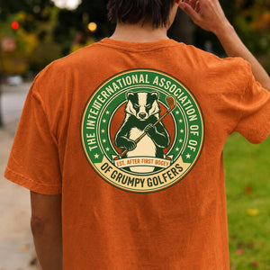 Grumpy Golfers Badger Badge