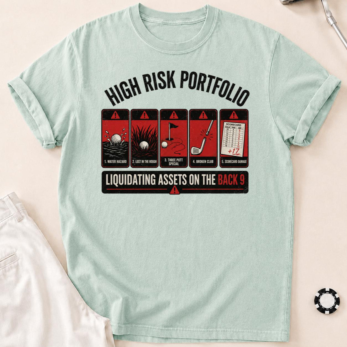 High Risk Portfolio Golf Tee