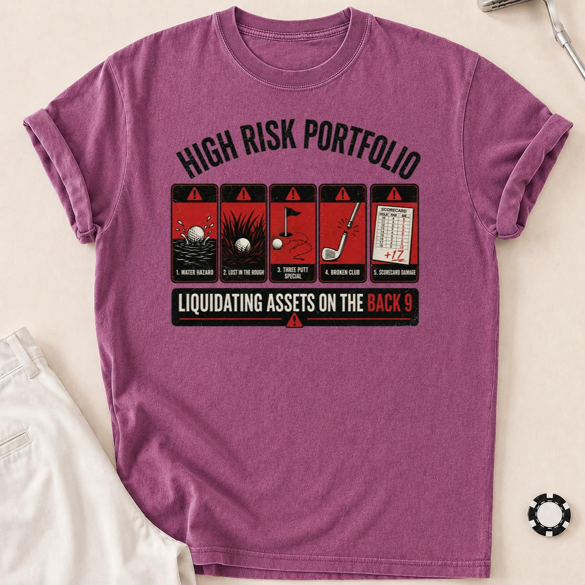High Risk Portfolio Golf Tee