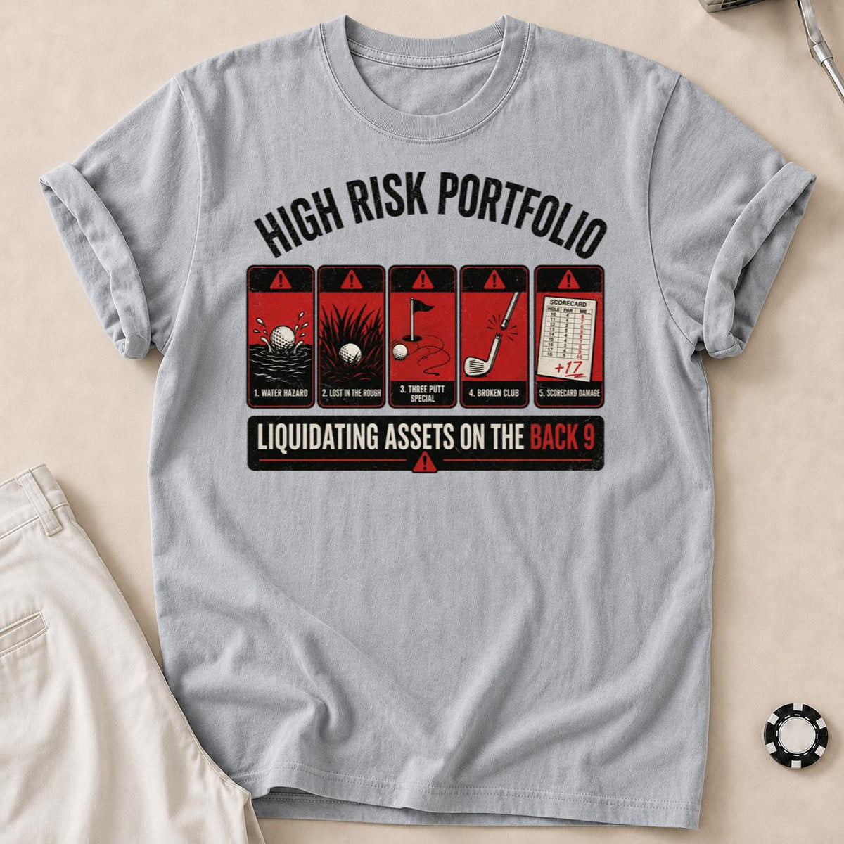 High Risk Portfolio Golf Tee
