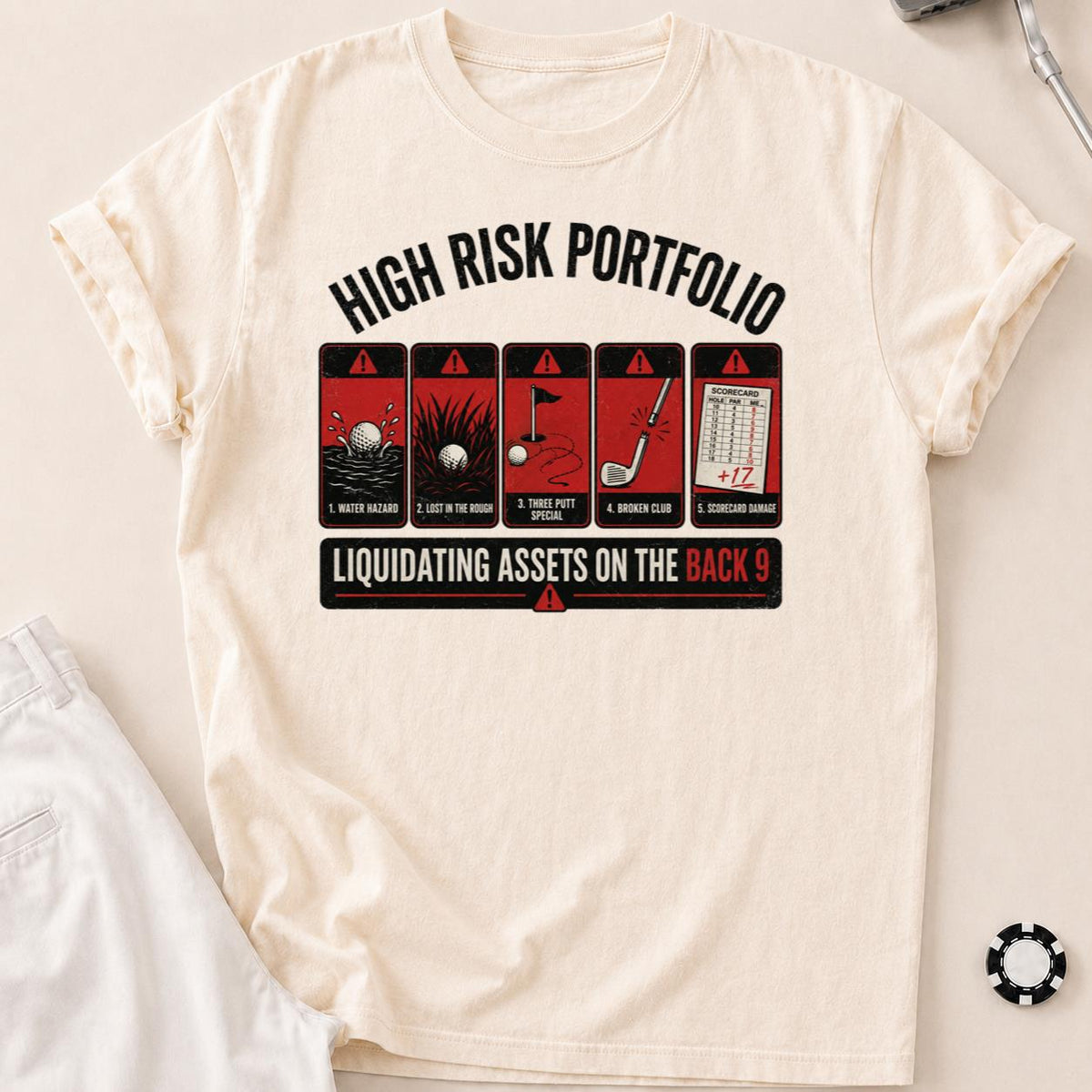 High Risk Portfolio Golf Tee