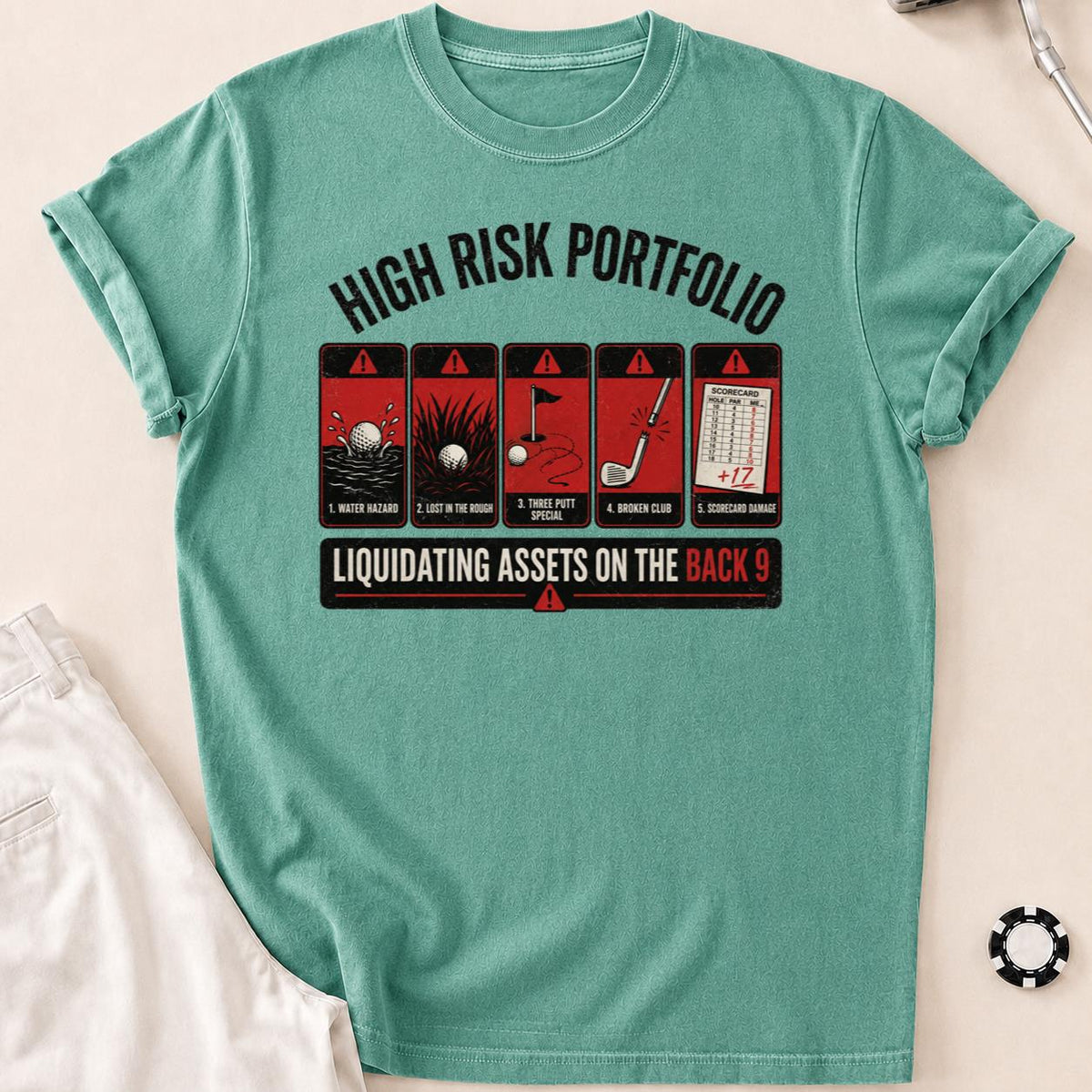 High Risk Portfolio Golf Tee