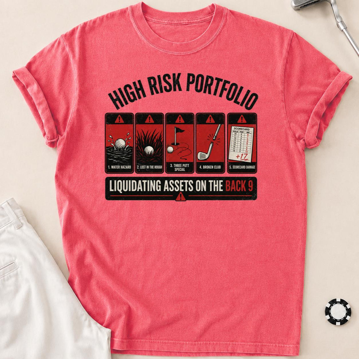 High Risk Portfolio Golf Tee