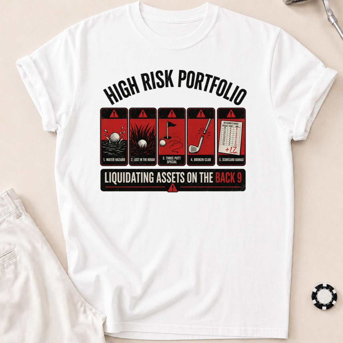 High Risk Portfolio Golf Tee