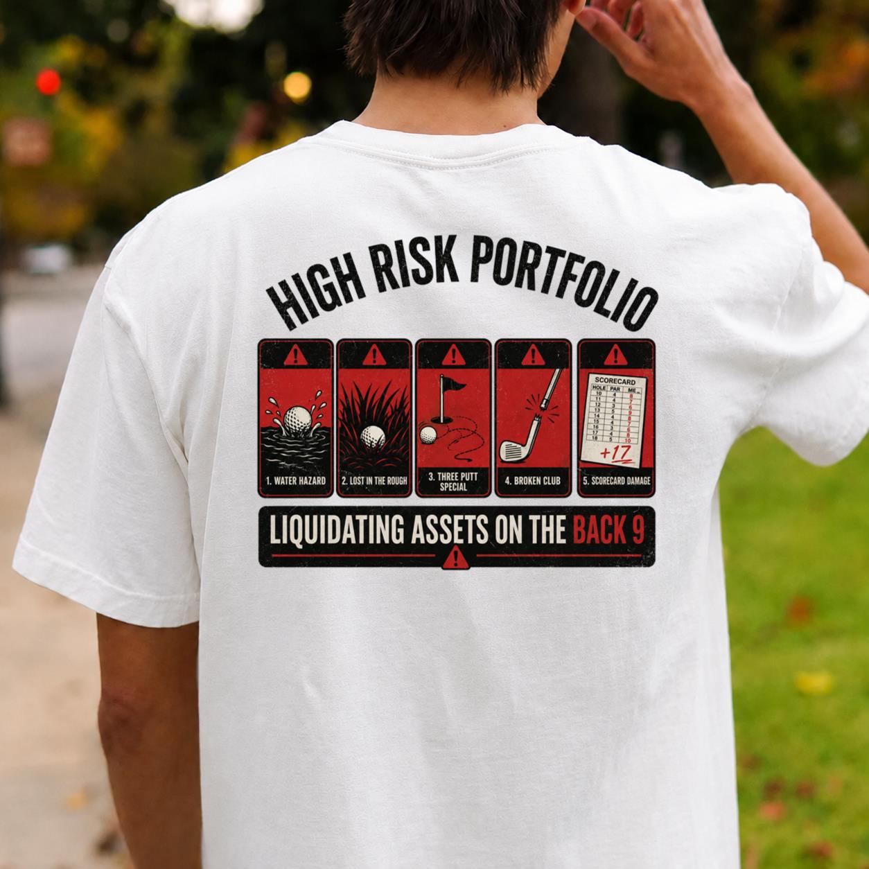 High Risk Portfolio Golf Tee