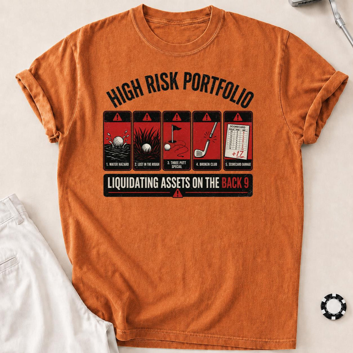 High Risk Portfolio Golf Tee