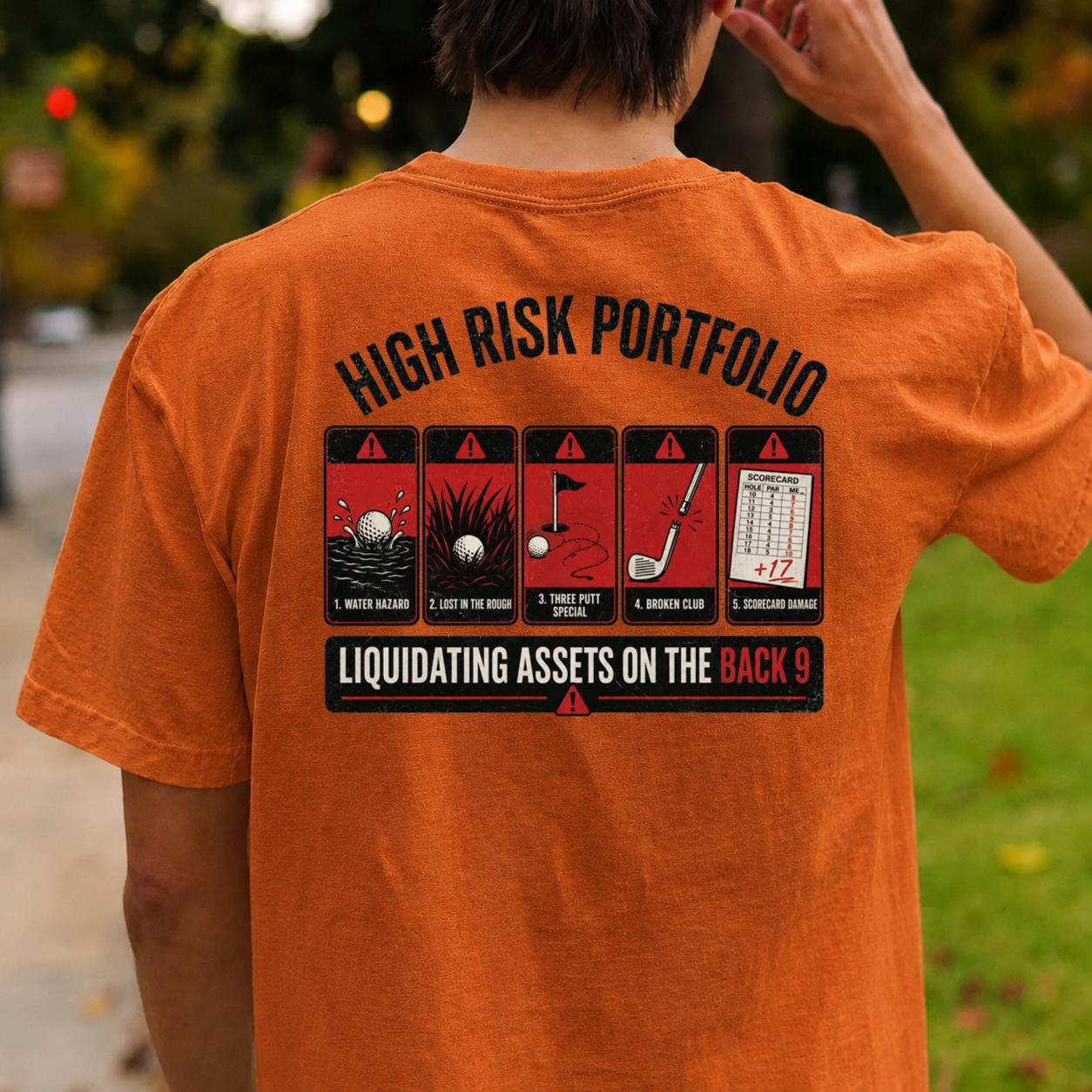 High Risk Portfolio Golf Tee