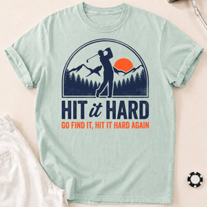 Hit It Hard Golf Mountain Tee