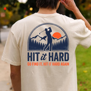Hit It Hard Golf Mountain Tee