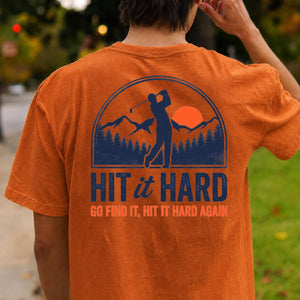 Hit It Hard Golf Mountain Tee