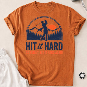Hit It Hard Golf Mountain Tee
