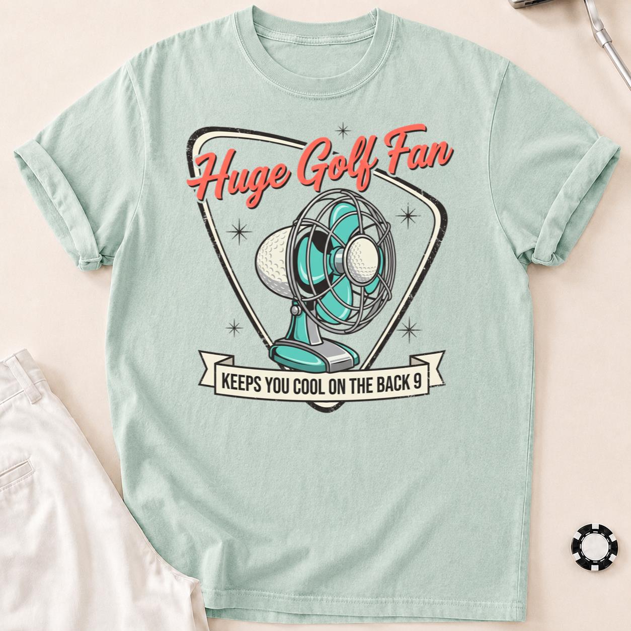 Huge Golf Fan Keeps You Cool On The Back 9