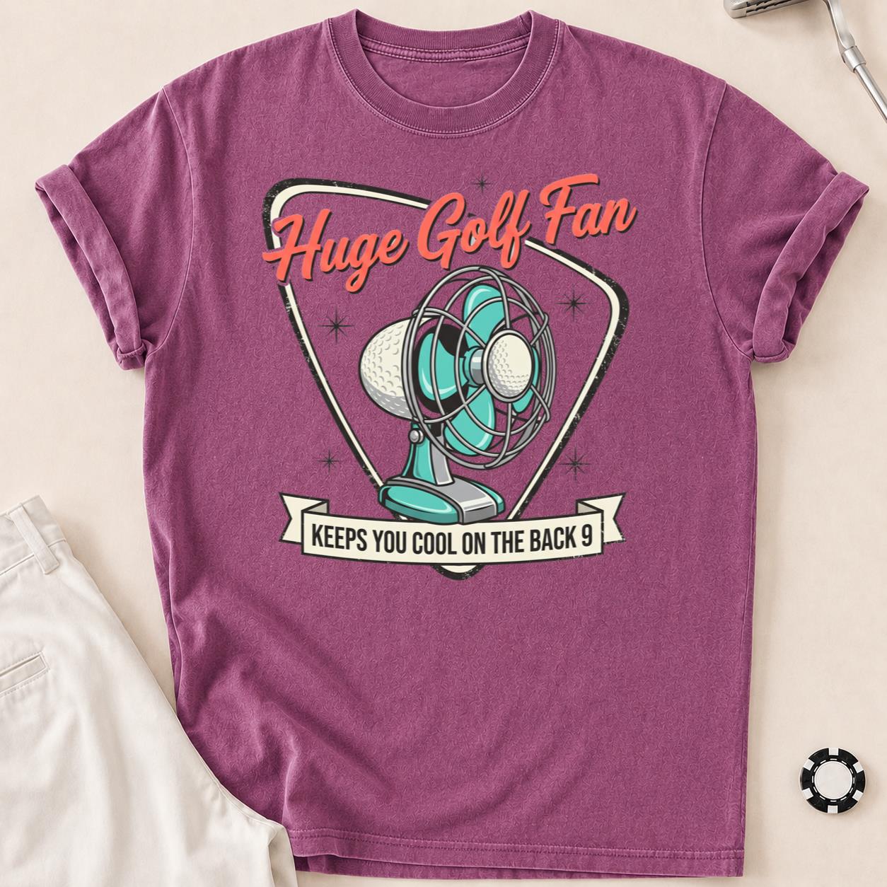 Huge Golf Fan Keeps You Cool On The Back 9