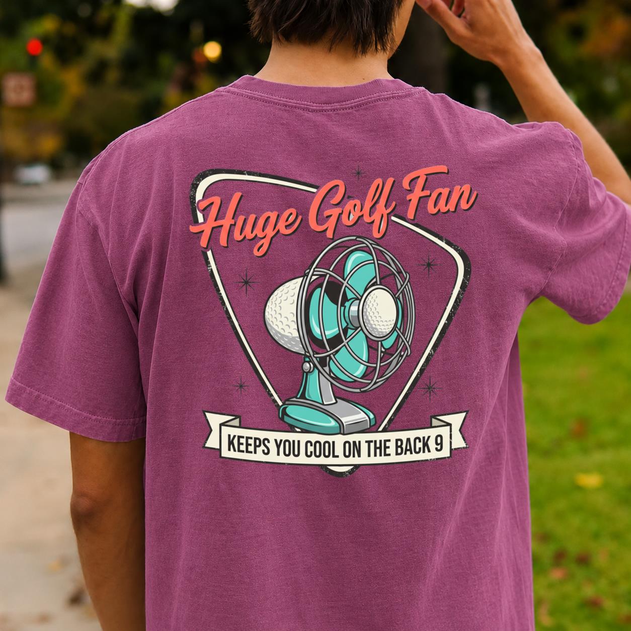 Huge Golf Fan Keeps You Cool On The Back 9
