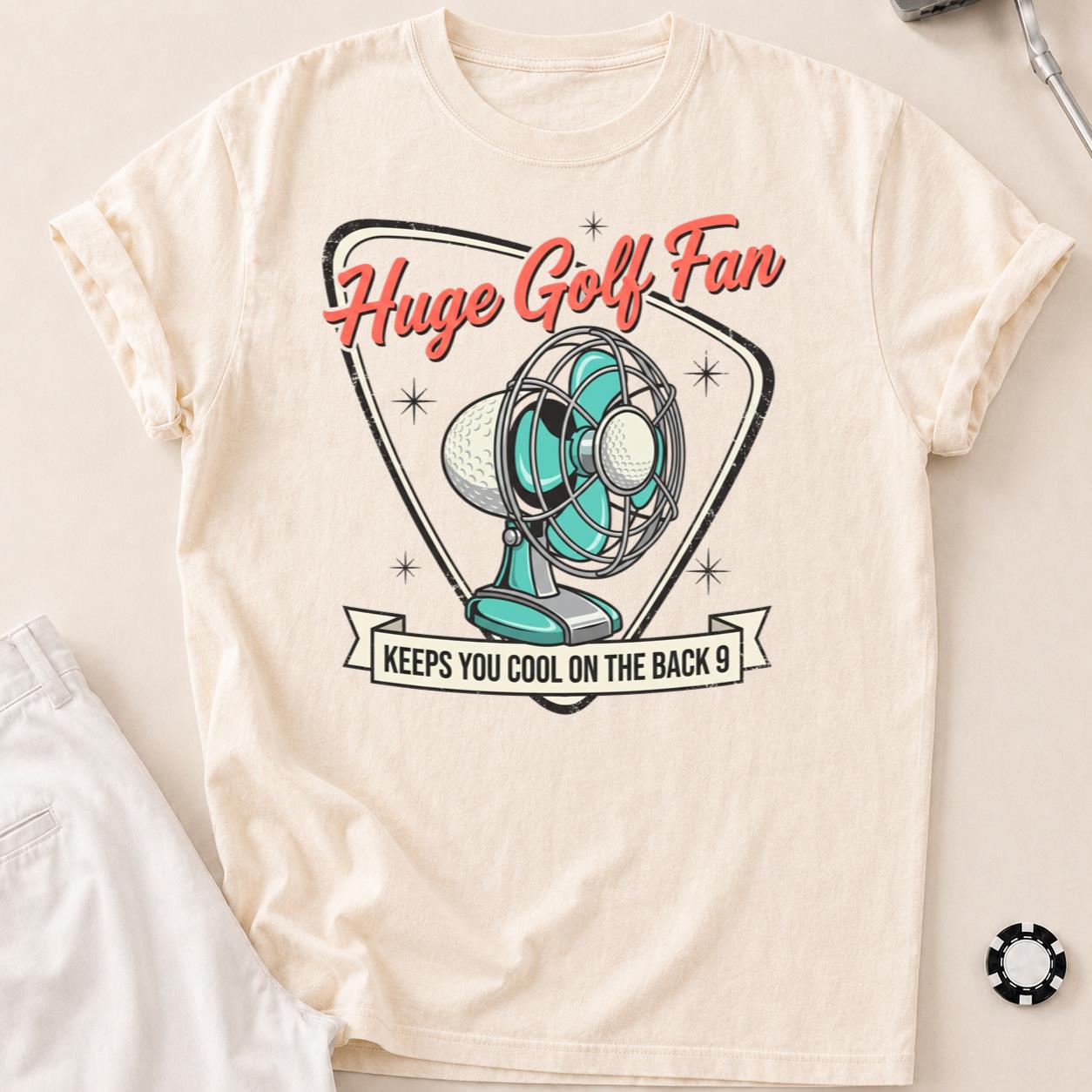 Huge Golf Fan Keeps You Cool On The Back 9