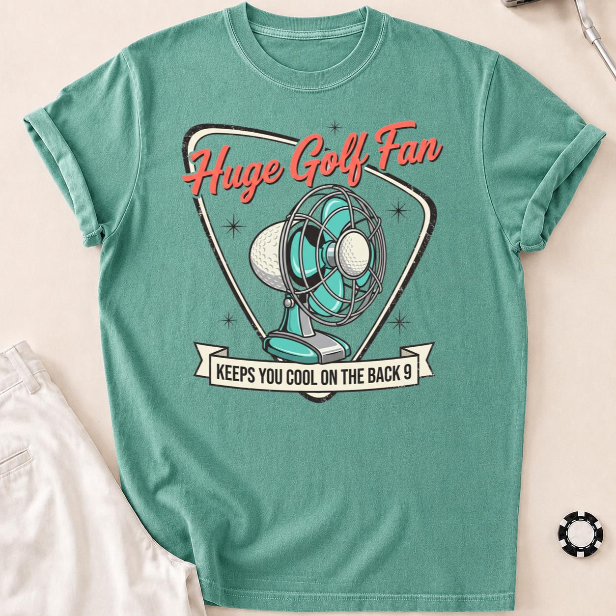 Huge Golf Fan Keeps You Cool On The Back 9