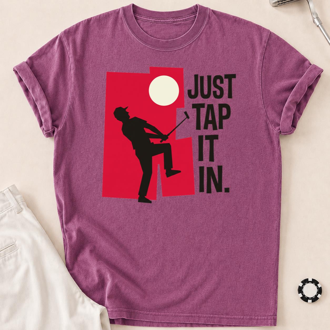 Just Tap It In Golf Silhouette Tee