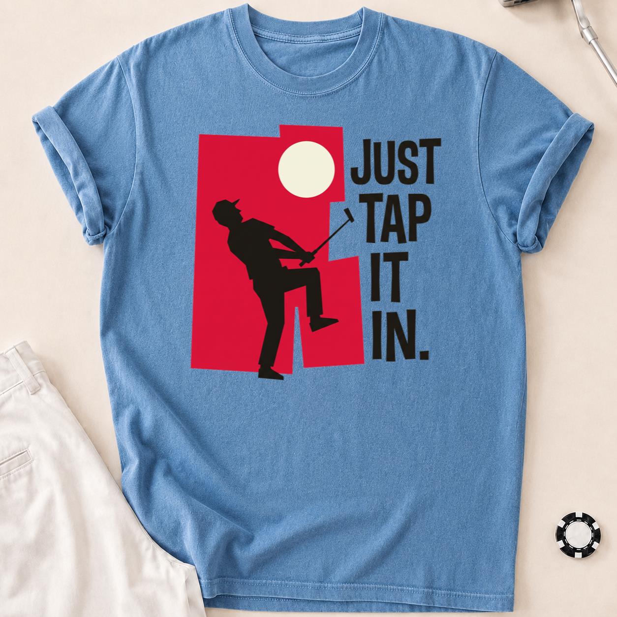 Just Tap It In Golf Silhouette Tee