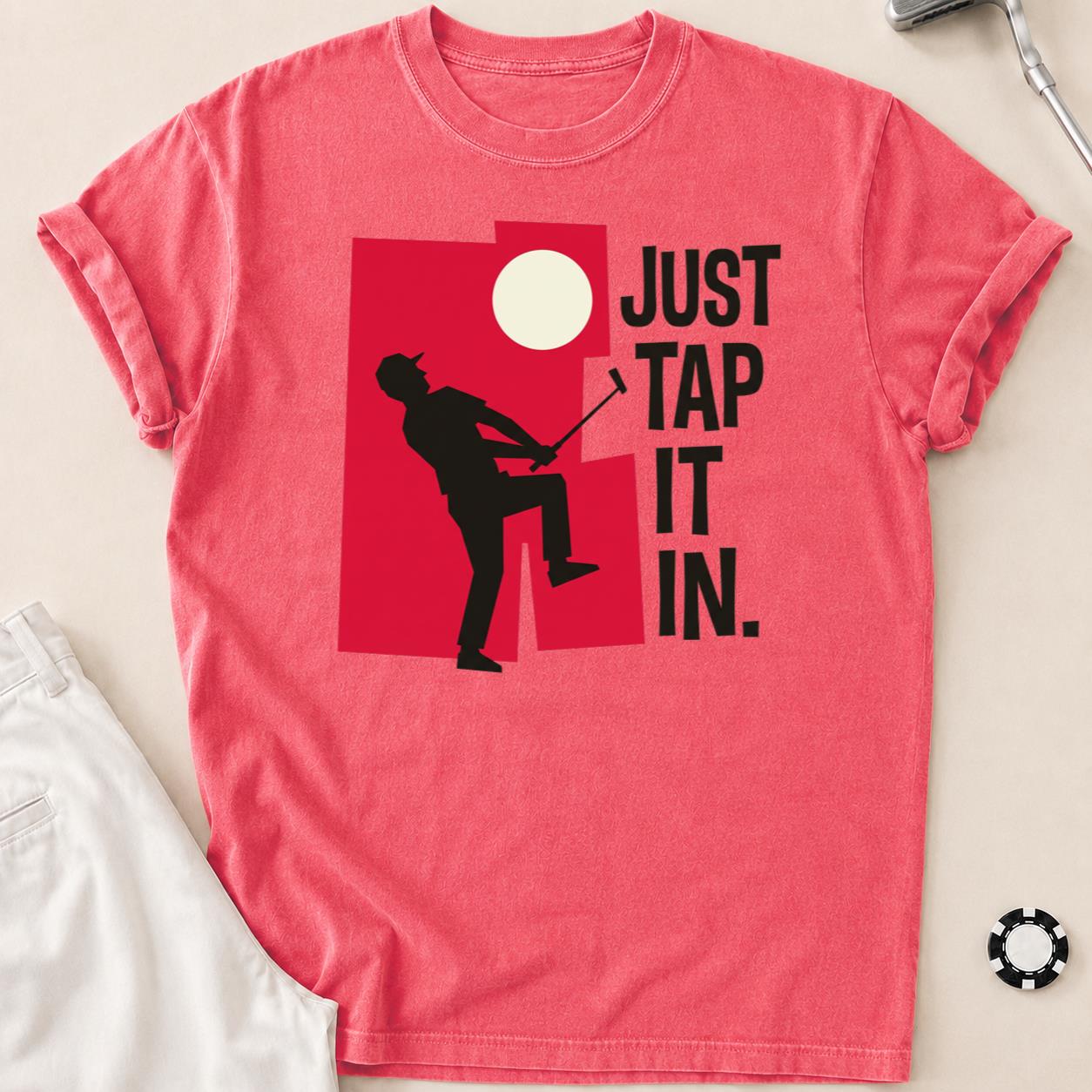 Just Tap It In Golf Silhouette Tee