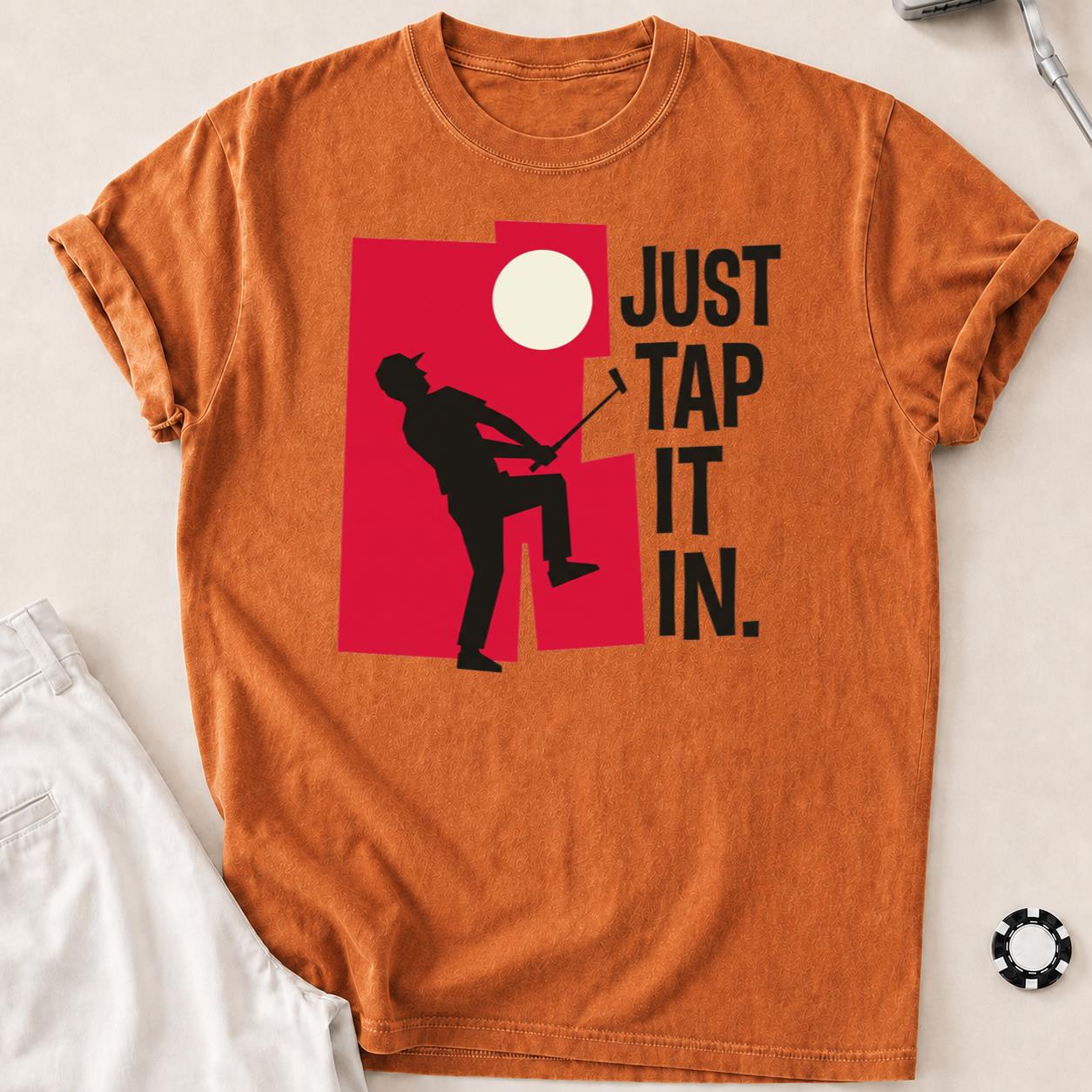 Just Tap It In Golf Silhouette Tee